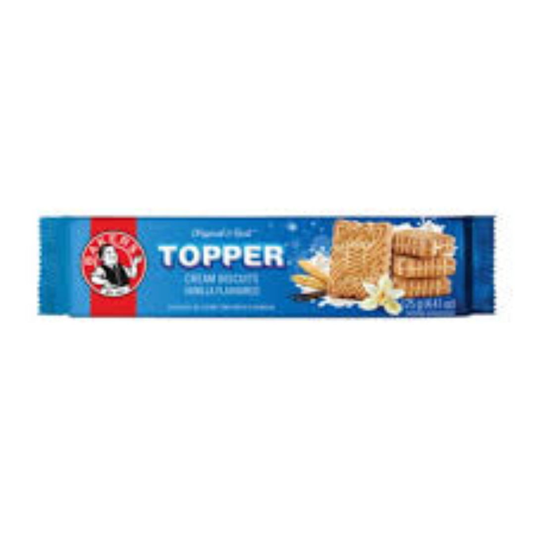 BAKERS TOPPER VANILLA BISCUIT 125G